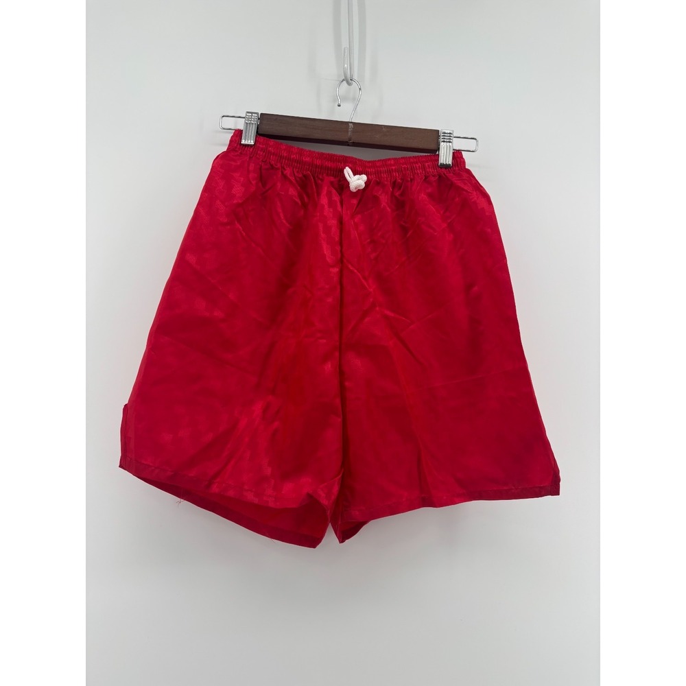 Umbro STYLE Athletic Shorts Mens Red Checkerboard Nylon Medium Vintage New NWOT